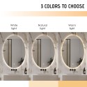 Moderner ovaler beleuchteter LED-Badezimmerspiegel 50x70cm Sodin M Sales
