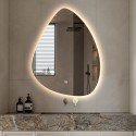 Beleuchteter Badezimmerspiegel 60x80cm LED Tropfen Design Vmidur L Angebot