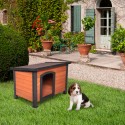 Outdoor-Hundehütte aus Holz für mittelgroße Hunde 85x60x60 Kody Verkauf