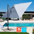 Ampelschirm 3x3 Quadratisch Pendelschirm Garten Café Alu Paradise Aktion