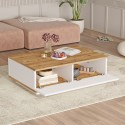 TV-Schrank Set 3 Türen + niedriger Tisch weißes Holz modernes Design Award Katalog
