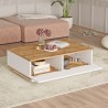 TV-Schrank Set 3 Türen + niedriger Tisch weißes Holz modernes Design Award Katalog
