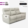 Sofa 3-Sitzer elektrisch verstellbar relax 2 USB in Kunstleder Jovit Rabatte