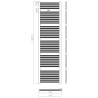Elektrische Badehandtuchheizung 1200W WiFi Vertikalhandtuchheizkörper 180cm Tawoo XXL Kosten