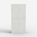 4-türiger Metall-Garderobenschrank stapelbar Thera Angebot