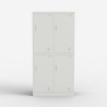 4-türiger Metall-Garderobenschrank stapelbar Thera Angebot