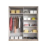 Schlafzimmer Kleiderschrank 221x61x210cm Schiebetüren Spiegel Vilriour Angebot