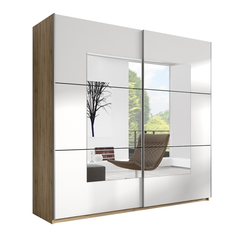 Schlafzimmer Kleiderschrank 221x61x210cm Schiebetüren Spiegel Vilriour Aktion Schlafzimmer Kleiderschrank 221x61x210cm Schiebetüren Spiegel Vilriour Aktion