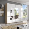 Schlafzimmer Kleiderschrank 221x61x210cm Schiebetüren Spiegel Vilriour Verkauf