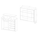 Schlafzimmer Kleiderschrank 221x61x210cm Schiebetüren Spiegel Vilriour Katalog