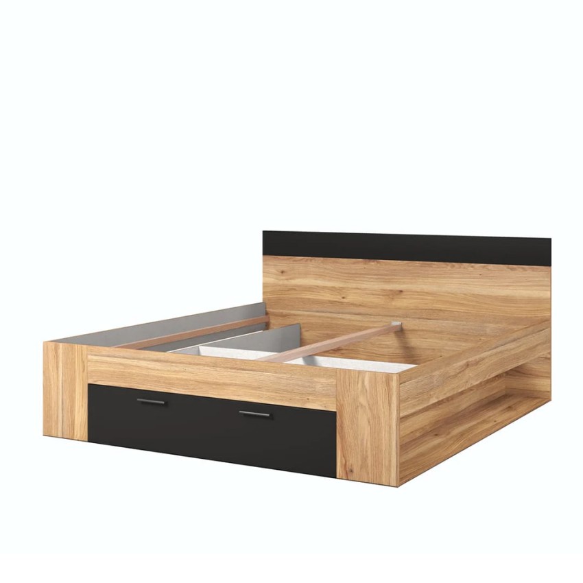Doppelbett 180x200cm mit Stauraum 2 Nachttische Lattenrost Raina Aktion Doppelbett 180x200cm mit Stauraum 2 Nachttische Lattenrost Raina Aktion