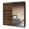 Schlafzimmer Spiegel Schiebetür Kleiderschrank 200x61x210cm Otilie Verkauf