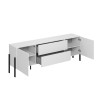Modernes Design Wohnzimmer TV-Ständer weiß 2 Türen 2 Schubladen Kaveh Angebot