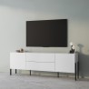 Modernes Design Wohnzimmer TV-Ständer weiß 2 Türen 2 Schubladen Kaveh Sales
