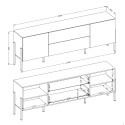 Modernes Design Wohnzimmer TV-Ständer weiß 2 Türen 2 Schubladen Kaveh Rabatte