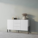 Moderne weiße Anrichte 2 Türen 3 Schubladen Küche Esszimmer Kinsha Sales