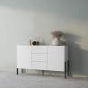 Moderne weiße Anrichte 2 Türen 3 Schubladen Küche Esszimmer Kinsha Sales