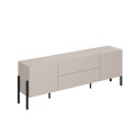 TV-Schrank 2 Türen 2 Schubladen minimalistischer Stil modernes Design beige Kaylus Verkauf