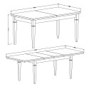 Ausziehbarer Esszimmertisch 160-240x90cm im klassischen Stil Tillac Katalog