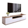 TV-Schrank 180cm Wohnzimmer modernes Design 3 Türen weißes Holz Nirrat Verkauf