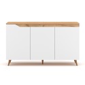 Wohnzimmer Anrichte 140cm modernes Holz 3 Türen weiß skandinavisch Talon Angebot