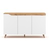 Wohnzimmer Anrichte 140cm modernes Holz 3 Türen weiß skandinavisch Talon Angebot