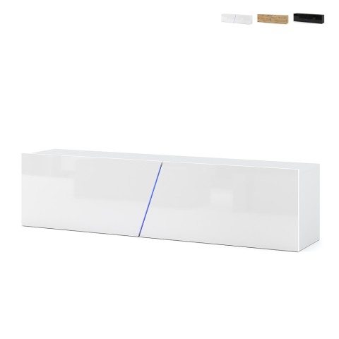 Wandmontierter TV-Schrank 160cm modernes minimalistisches Design LED Regat Aktion