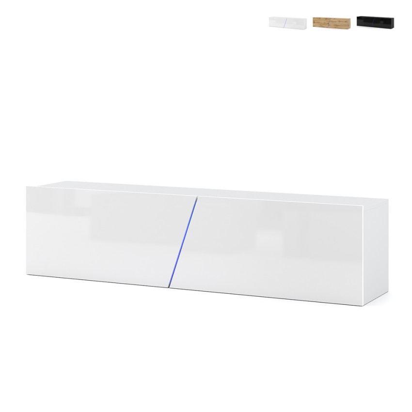 Wandmontierter TV-Schrank 160cm modernes minimalistisches Design LED Regat Aktion Wandmontierter TV-Schrank 160cm modernes minimalistisches Design LED Regat Aktion