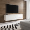 Wandmontierter TV-Schrank 160cm modernes minimalistisches Design LED Regat Rabatte