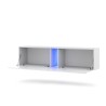 Wandmontierter TV-Schrank 160cm modernes minimalistisches Design LED Regat Eigenschaften