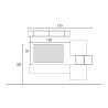 Wohnwand moderner Design-Wohnzimmer-Fernsehständer Infinity 3A Verkauf