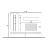 Wohnwand-TV-Ständer mit modernem Design Infinity 04 Sales