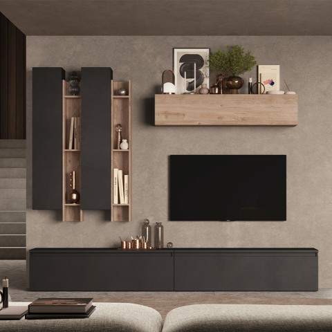 Wohnwand-TV-Ständer mit modernem Design Infinity 04 Aktion
