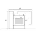 Moderne Wohnwand TV-Ständer aus Holz wandhängende Möbel Infinity 08 Verkauf