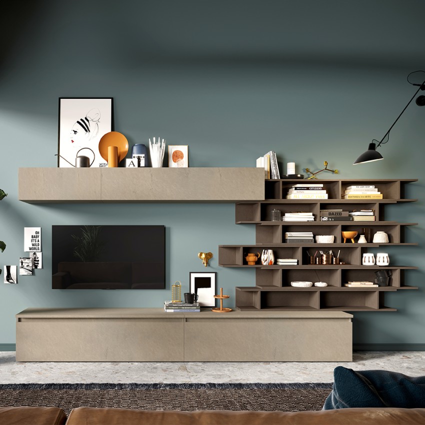 Zeitgenössische TV-Möbel Schrankwand Regale Bücherregal Infinity 13 Aktion Zeitgenössische TV-Möbel Schrankwand Regale Bücherregal Infinity 13 Aktion