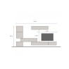 Modernes Holz-Wohnzimmer-Wandsystem wandhängende Möbel Infinity 14 Verkauf