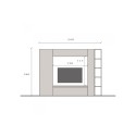 Wohnzimmerwand mit modernem TV-Ständer Infinity 09 Rabatte