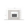 Wohnzimmerwand mit modernem TV-Ständer Infinity 09 Rabatte