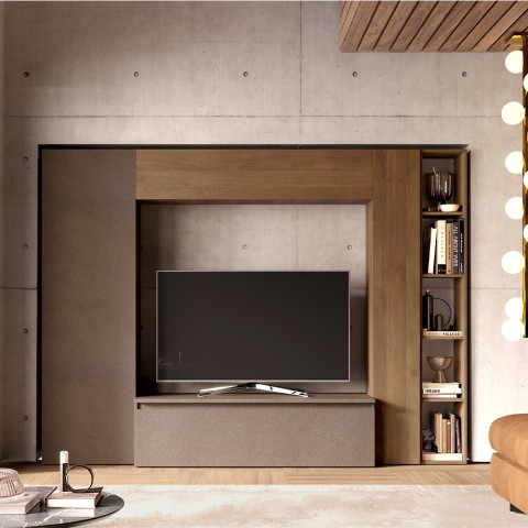 Wohnzimmerwand mit modernem TV-Ständer Infinity 09 Aktion