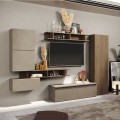 Moderne TV-Wand mit Regalen, schwebende Möbel Infinity 38 Aktion