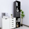 Hohes Wohnzimmer-Büro-Bücherregal 2 Schubladen 4 Fachböden 36x30x171cm Reiff Verkauf