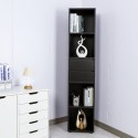 Hohes Wohnzimmer-Büro-Bücherregal 2 Schubladen 4 Fachböden 36x30x171cm Reiff Sales
