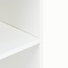 Weisser platzsparender Bürotisch obere Schublade Schiebeplatte Drums Light Katalog