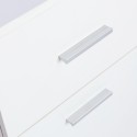 Weisser platzsparender moderner Bürotisch mit Schubladentür 110x45x77cm Lythes Angebot