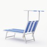 Liegestuhl Strandliege Sonnenliege aus Aluminium Santorini Stripes Angebot