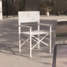 Klappbarer Strandstuhl Klappstuhl in Weiß aus Aluminium Regista Gold Verkauf