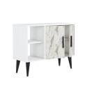 Weißer moderner Eingangsbereich Schuhschrank 90x35x70cm Arizona Lagerbestand