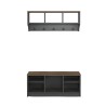 Eingangsmöbel-Set Bank Wandgarderobe Holz Parson Auswahl