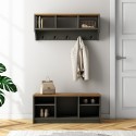 Eingangsmöbel-Set Bank Wandgarderobe Holz Parson Eigenschaften
