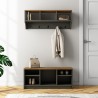 Eingangsmöbel-Set Bank Wandgarderobe Holz Parson Eigenschaften